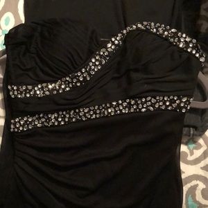 Black dress prom dress